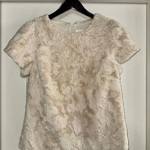 Maeve Faux Fur Muscle Tank